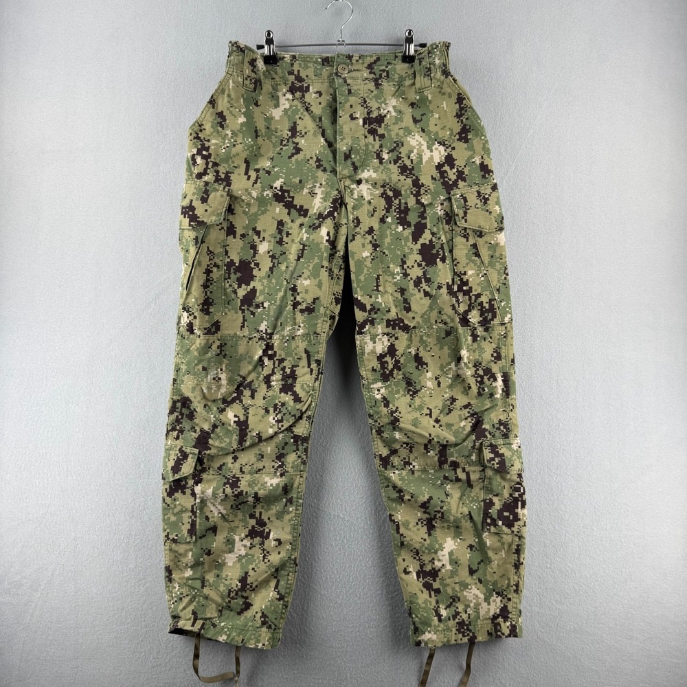 Military Pants Mens Medium X Short NWU Type III USN Navy Seals Digi Camo Cargo